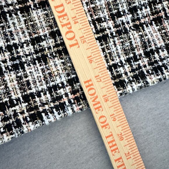Loft Women’s Sz 4 Tweed A-Line Black/Tan/White Skirt Bouche Lined Skirt Career - Picture 9 of 10